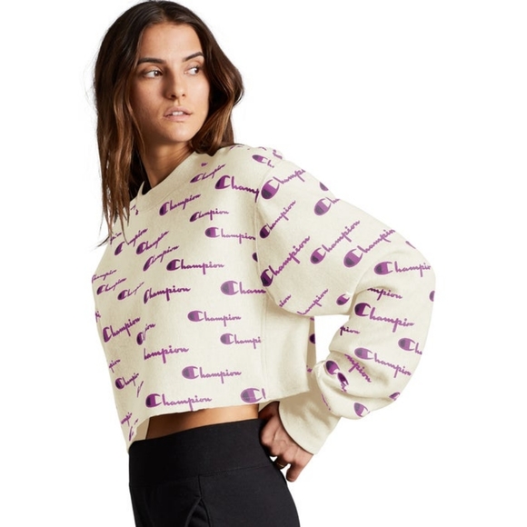 Champion Tops - Champion ➕ Reverse Weave Cropped Cut Off Crew XXL